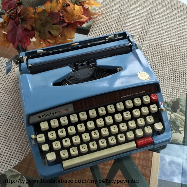 1972 ster XL747 on the Typewriter Database